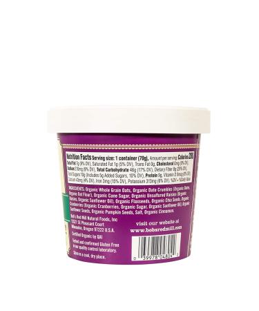 Bob's Red Mill Organic Gluten Free Oatmeal Cup - Fruit & Seed, 12 Pack | Healthy Breakfast - Buy Online on GoSupps.com