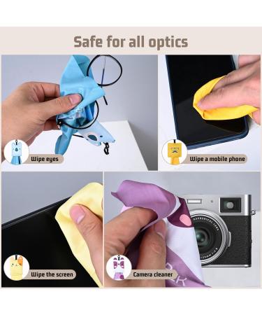 SEIBER Eyeglasses Cleaning Cloth - Microfiber Lens Cloths & Wipes for Effective Sunglasses & Eyeglass Cleaning (6 Pack - Buy Online on GoSupps.com