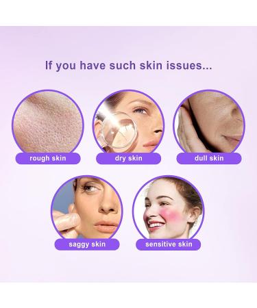 Silicone Face Roller Ice Mold Kit - Cryo Cube Lavender Flowers Cotton Pad for Fine Lines & Pore Reduction | Beauty Skin Care - Buy Online on GoSupps.com