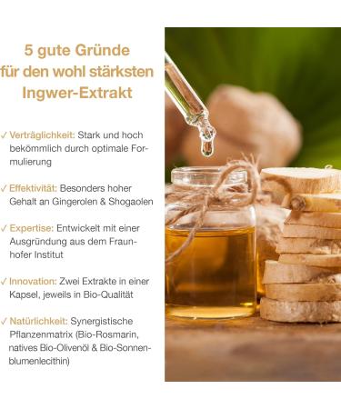 Buy Organic Ginger Capsules - High Dose Ginger Extract with Gingerol & Shogaol - 60 Pharmaceutical Quality Pieces - International Shipping Available - Buy Online on GoSupps.com