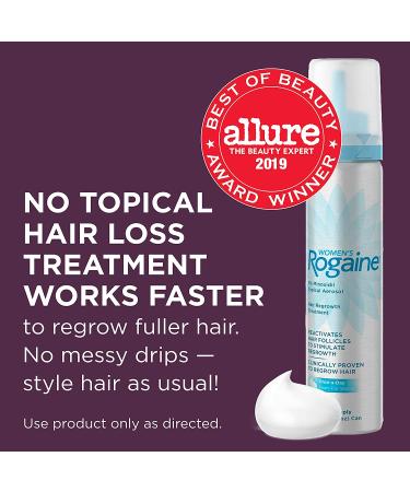 Women's Rogaine 5 Minoxidil Foam for Hair Regrowth - 2-Month Supply - Buy Online on GoSupps.com