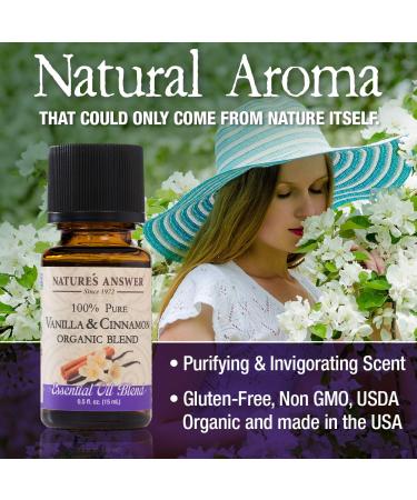 Nature's Answer Organic Essential Oil Blend - Vanilla & Cinnamon, 0.5oz - Buy Online on GoSupps.com