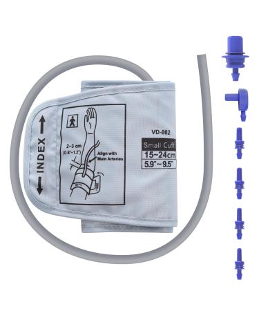Elera blood pressure cuff children 15-24cm for children and small arm circumference 6 connections compatible with most blood pressure measuring devices for comfort and convenience S (silver gray) +6 connections - Buy Online on GoSupps.com