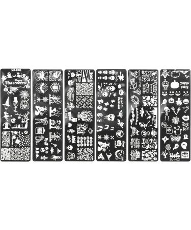 TT Halloween Nail Stamping Plate - Skull Pumpkin & Ghost Nail Art for Creative Designs - Buy Online on GoSupps.com