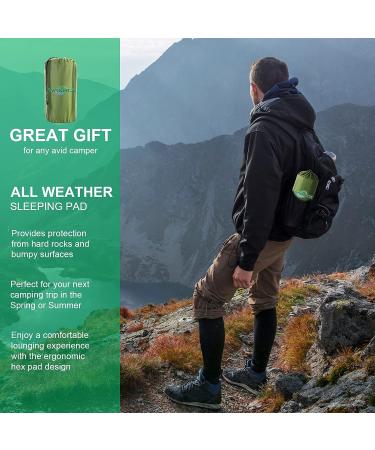WANNTS Ultralight Inflatable Sleeping Pad for Camping | Built-in Pump, 75''X25'' | Ultimate Comfort for Hiking & Backpacking - Compact & Lightweight Air Mattress (Green) - Buy Online on GoSupps.com