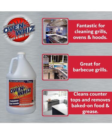 Oven Whiz Cleaner | Concentrated Professional Chef Formula | Removes Grease, Carbon & Fat Deposits | 1 Gal (128 oz) by FryOilSaver Co - Buy Online on GoSupps.com