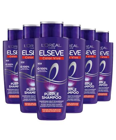 L'Oreal Paris L'Or al Paris Els ve Color Vive Purple Shampoo 6 x 200 ml - Unisex Shampoo