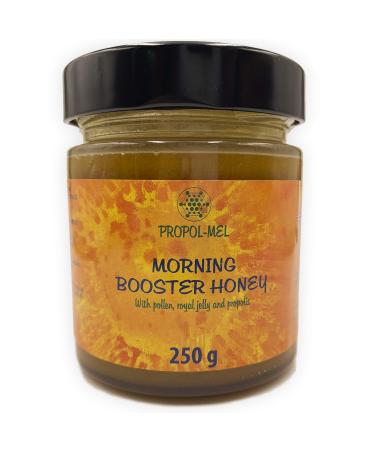 Honey fresh royal jelly and pollen x 250 g. Morning booster Propolis the best bio-stimulator for the body.
