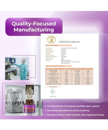 Resveratrol with Grape Seed + Quercetin Berberine + Milk Thistle Powerful Anti-Aging (150-day Supply (Pack of 1)) - Buy Online on GoSupps.com