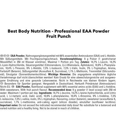 Buy Professional EAA Powder - Fruit Punch - 450g Can | Essential Amino Acids | Fast International Shipping - Buy Online on GoSupps.com