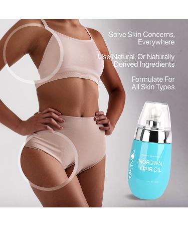 Ingrown Hair Treatment 50ml Natural Concentrated Oil - Premium Nourishing Solution for Razor Burns, Bumps, and Intimate Moisturizing - After Shave Oil for Soft, Smooth Skin - 1.7 Fl Oz - Buy Online on GoSupps.com