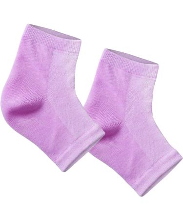 Glowxie Moisturizing Gel Heel Socks - 2 Pairs | Deep Hydration for Cracked Heels with Essential Oils and Vitamins | Open Toe Design - Buy Online on GoSupps.com