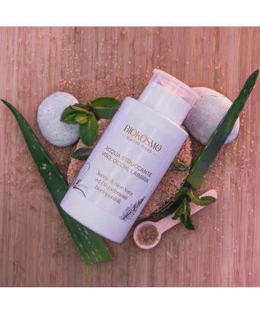 BIOKOSMO - italian roots - Aqua Make-Up Remover Face Eyes Lips. Aloe Vera Juice and Bioavailable Trace Elements. Made in Italy and Bio. 250 ml - Buy Online on GoSupps.com