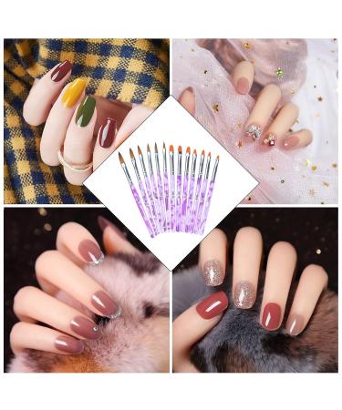 Smatime 13-Piece Nail Art Brush Set | Professional Gel & Acrylic Brushes for Salon Nail Care & DIY Designs - Buy Online on GoSupps.com