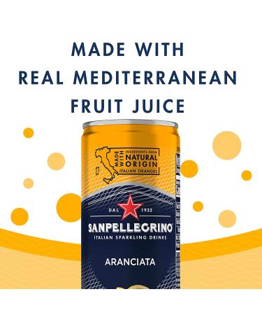 Sanpellegrino Aranciata Sparkling Orange Drink 24-Pack - 11.15 Fl Oz Cans - Buy Online on GoSupps.com