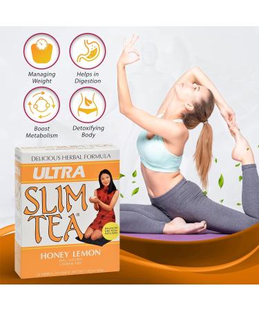 Hobe Labs Honey Lemon Ultra Slim Tea Honey Lemon 24 Bags - Buy Online on GoSupps.com