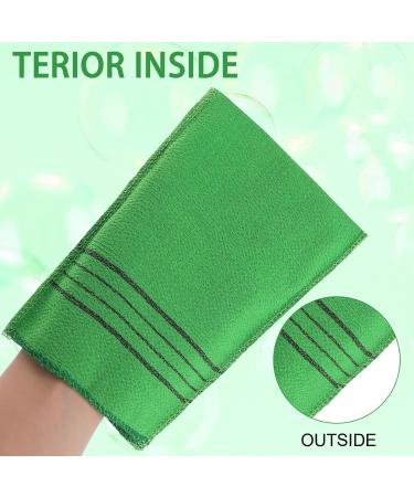 Wllhyf Korean Peeling Gloves - 12 Pieces | Colorful Reusable Bathing Towels for Deep Cleaning & Exfoliating Dead Skin Cells - Buy Online on GoSupps.com