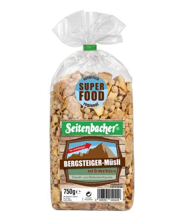 BFYSYO Seitenbacher Bergsteiger Muesli I Spelled I Whole Grain I Superfood I for Ascendants I 1 x 750 g