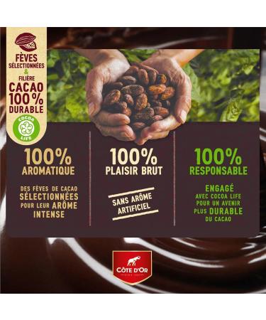 C TE D'OR - 4 C te d'Or Dark Chocolate and Whole Hazelnuts Block Bars 180g - Dark Chocolate and Whole Hazelnuts - Pack of Chocolate Bars - Pack of 4x180g - Buy Online on GoSupps.com