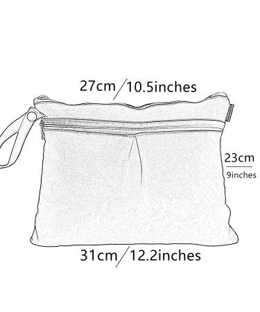 Damero Reusable Wetbag Diaper Bag for Babies | Multi-Purpose Pockets for Diapers & Accessories | Small Cat & Whale Design - Buy Online on GoSupps.com