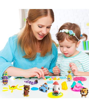 50 Color Modeling Clay Kit | Air Dry Magic Clay with Sculpting Tools | Safe & Non-Toxic | Great Gift for Kids - Buy Online on GoSupps.com