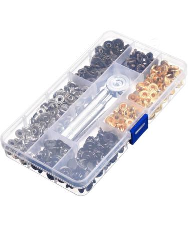 100 Set 12.5mm Snap Fasteners Leather Buttons Kit with Fixing Tools - Press Studs Set - Buy Online on GoSupps.com