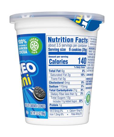 OREO Mini Chocolate Sandwich Cookies Go-Paks - 12 Packs of 3.5 Ounce Mini Chocolate Cookies - Buy Online on GoSupps.com
