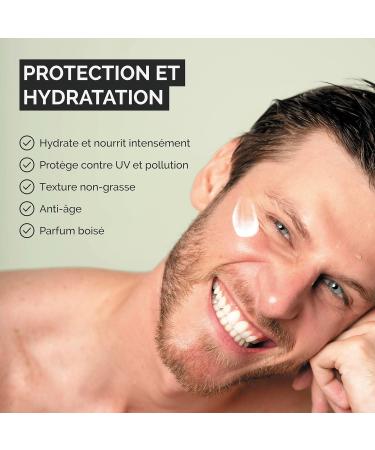 Belgueule Moisturizing Mattifying Beard Face Cream for Men - Natural Anti-Aging Care Hyaluronic Acid Aloe Vera Marshmallow Root - All Skin Types - Vegan & Eco-Responsible - Made in France - Buy Online on GoSupps.com