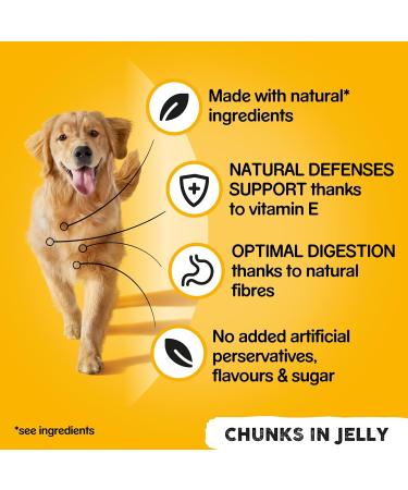 Pedigree with Chicken and Carrots in Jelly Wet Dog Food 24 cans of 400 g - Buy Online on GoSupps.com