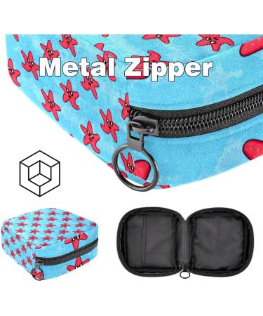 Portable Women's Binding Storage Bags | Menstrual Cup Pocket & Tampon Insert for Teen Girls - Cheerful Navals Design - Buy Online on GoSupps.com
