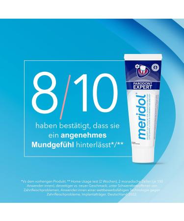 Meridol Parodont Expert Toothpaste 75ml - Antibacterial Gum Care - Pack of 2 for Natural Healing - Buy Online on GoSupps.com