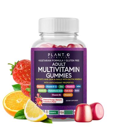 Complete Multivitamin Gummies for Adults  All-in-One Blend of Vitamin A B C D E Zinc and Biotin - Adult Vitamin Gummy for Energy and Immunity  90 Delicious Gluten Free and Veggie Gummies