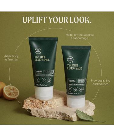 Tea Tree Lemon Sage Volumizing Hair Mask - Thickening Treatment for Fine Hair (5.1 oz) | International Shipping Available - Buy Online on GoSupps.com