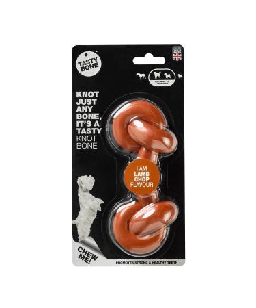 Rosewood 57041 TastyBone extra robust knotted nylon dog toy with lamb flavour lamb chop