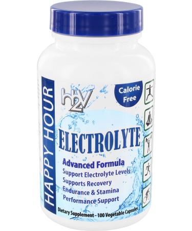 Electrolyte Pills– Helping w/ Dehydration, Muscle cramping, Performance & Rapid Recovery. Vegetarian Capsules with Magnesium, Potassium, Sodium & Calcium Hydration Supplement by Happy Hour Vitamins