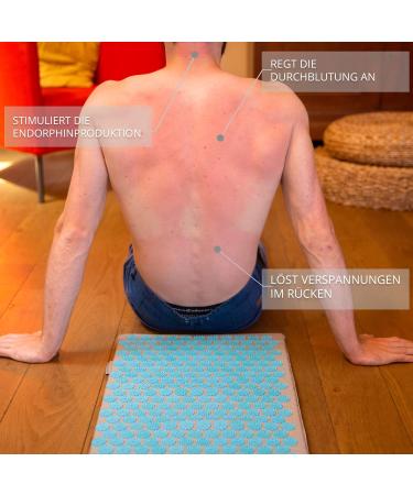 Buy Fitem Acupressure Mat with Pillow - Relieves Back & Neck Pain Sciatica and Insomnia - Green & Black - International Shipping Available - Buy Online on GoSupps.com