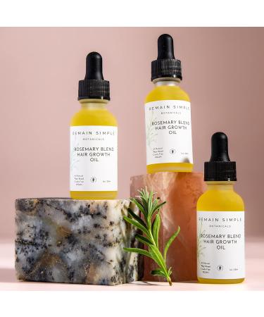 Remain Simple Rosemary Blend Hair Growth Oil - 9 Proven Oils for Nourishing Hair and Scalp - Rosemary, Pumpkin Seed, Peppermint, Fenugreek, Castor - Highly Effective and Concentrated - Buy Online on GoSupps.com