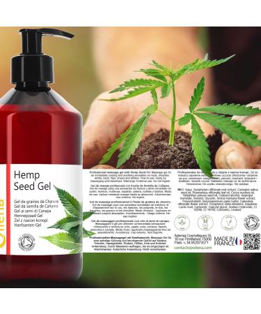 O l na Hemp Gel | 1L Muscle Active Gel for Relaxation & Refreshment | Soothes Back & Nerve Pain | Massage Gel Against Stiffness - Buy Online on GoSupps.com