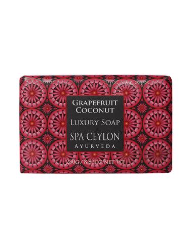 Spa Ceylon Ayurveda Luxury Natural Soap for All Skin Types 250g (Grapefruit Coconut)
