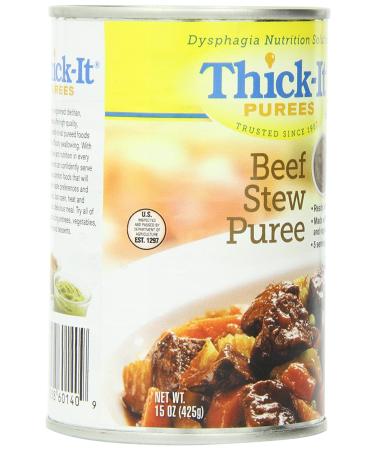 Thick-It Purees Beef Stew 15 oz Can - Delicious Ready-to-Eat Meal - Single Pack - Buy Online on GoSupps.com