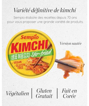 Kimchi en conserve Sempio (Stir-Fried 160g) - Chou chinois Napa cor en authentique en conserve. V g talien Non-GMO - Buy Online on GoSupps.com