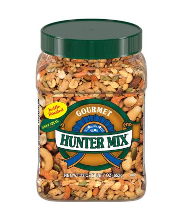 Southern Style Nuts Gourmet Hunter Mix, 23 Ounces, Sesame Sticks, Peanuts, Sunflower Kernels, Almonds, Cashews, and Pepitas Gourmet Hunter Mix 23 Ounce (Pack of 1)