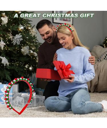 Christmas Headbands Christmas Hairband Christmas Heaadband Kids Christmas Hair Band Hoop Accessories For Christmas Holiday Party Favors Red Green Silver Tone Christmas Bells Hairband for Girls/Women - Buy Online on GoSupps.com