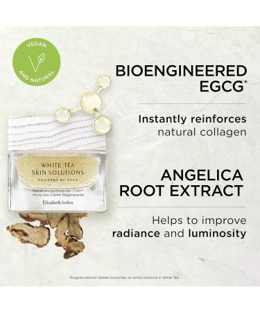 Elizabeth Arden White Tea Skin Solutions Nature's Superpower Glow Heroes 2-Piece Set with Fortifying Bi-Phase Oil Serum & Replenishing Micro-Gel Cream Hydrating & Brightening Vegan - Buy Online on GoSupps.com