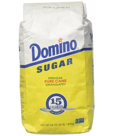 Domino Sugar Premium Pure Cane Granulated Non GMO 64 Oz. Pk Of 3.3