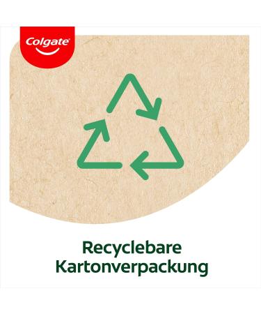 Buy Colgate RecyClean Medium Toothbrush - Eco-Friendly Manual Toothbrush with Plant-Based Bristles & 100% Recycled Plastic Handle | International Shipping Available - Buy Online on GoSupps.com