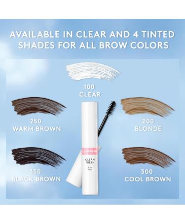 COVERGIRL Clean Fresh Eyebrow Gel - Volumizing & Lifting Warm Brown 250 Vegan with Argan Oil & Biotin 0.16oz - Buy Online Internationally - Buy Online on GoSupps.com