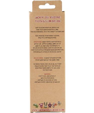 Jack N' Jill Kids Stage 3 Silicone Tooth and Gum Brush - DoubleSided Brush for Gentle Cleaning - Suitable for 2-5 Years - Buy Online on GoSupps.com