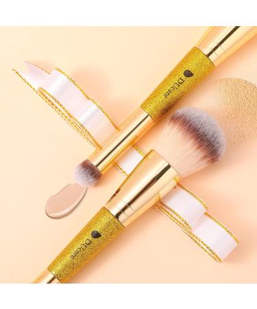 Ducare Double-Ended Foundation Brush - Ultimate Contour & Bronzer Makeup Brush for Liquid Powder Concealer & Cream Blending - Buy Online on GoSupps.com