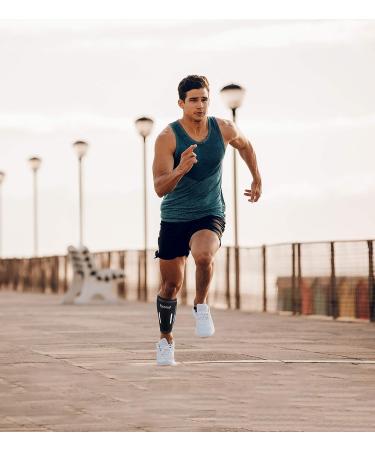 Venom Calf Brace Compression Sleeves (Pair) - Pain Relief & Support for Men & Women - X-Large, Black - Buy Online on GoSupps.com